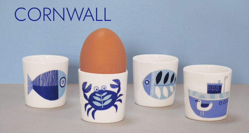 Ocean I Egg Cups | Cornwall