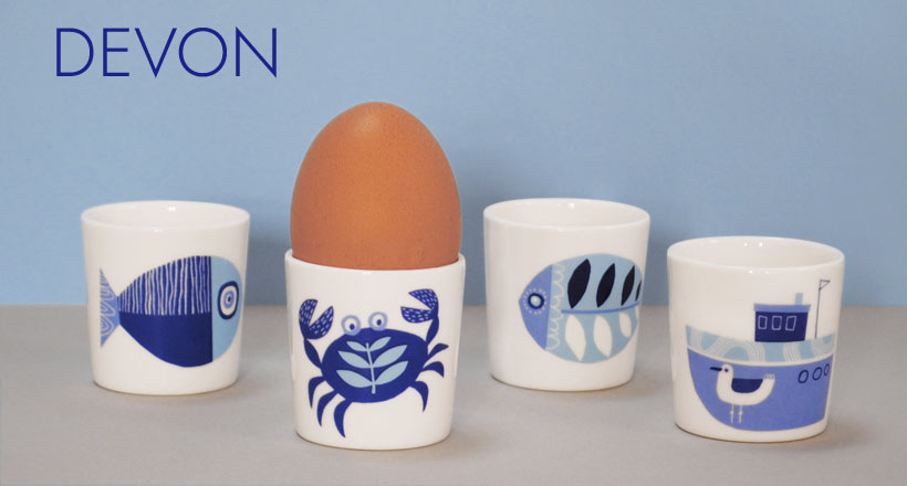 Ocean I Egg Cups | Devon