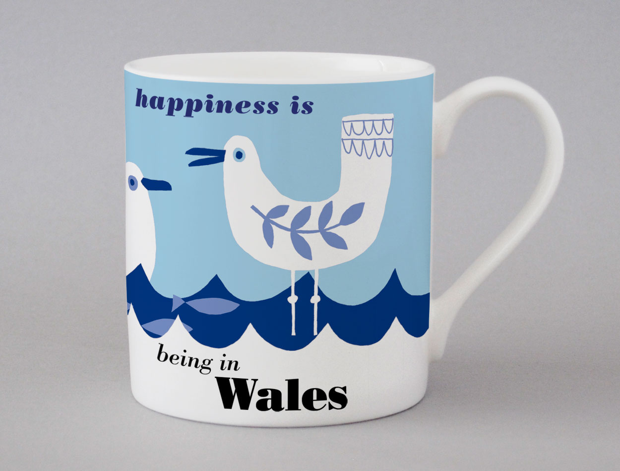 Ocean | Wales Mug | Seagull