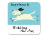 Country & Coast White Dog Leap Coaster