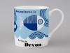 Ocean | Devon Mug | Wavy Fish